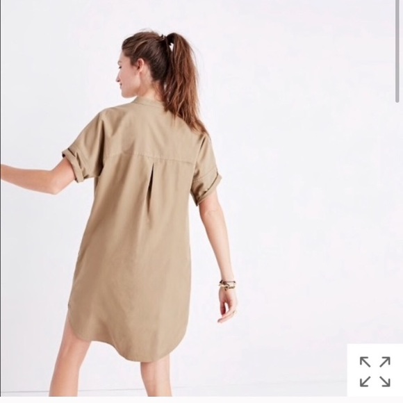 Khaki button down dress Clearance